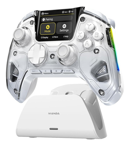 Controle de joystick sem fio Manba Tm Manba One V2 branco