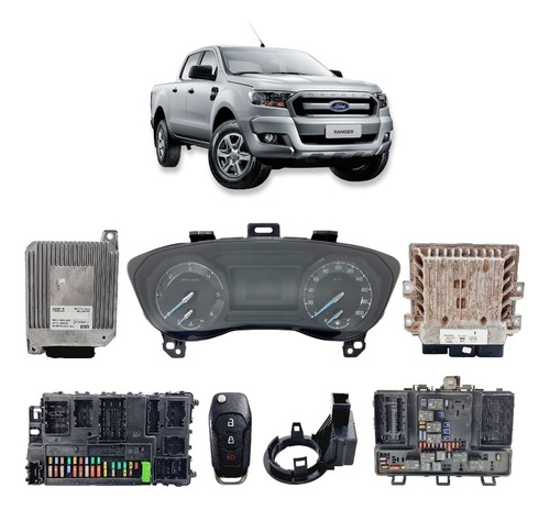 Kit Módulo De Injeção Ford Ranger Xls 2.2 4x4 2017 2018 (Usado)