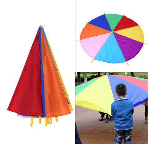 Paracaídas Para Juegos Al Aire Libre, 8 Asas, 2 M De Diámetr