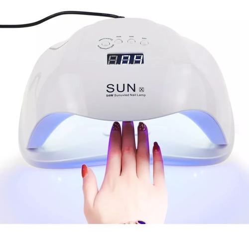 Lampara Led Uv Secador De Uñas Manicure Sun X 54w