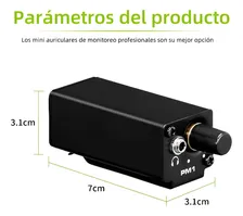 Imagen 2 del producto Amplificador Audífonos In-ear Monitor Intraural De Volumen Negro