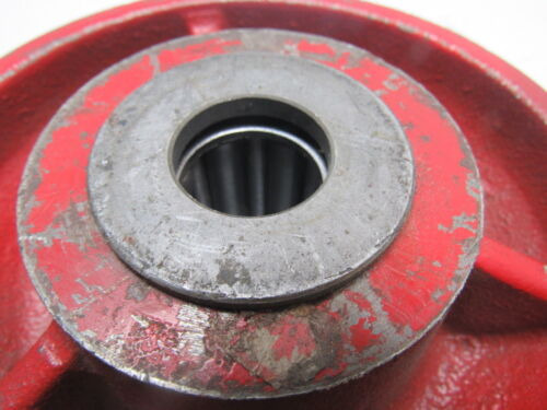 6 Cast Iron V Groove Caster Wheel W/bearing 1 Id 3-1/2 Ssc