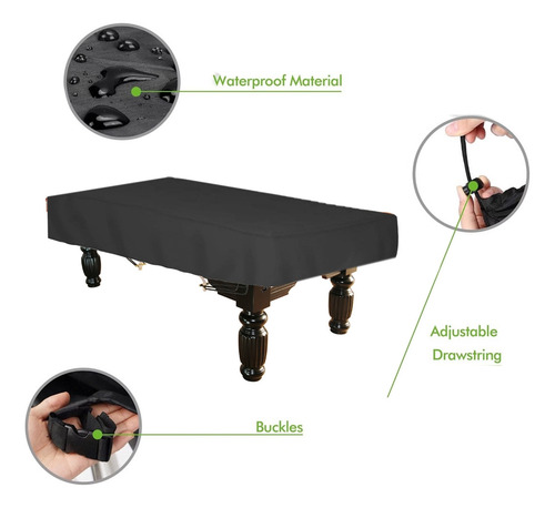 Mantel De Mesa Con Cordones Para Mesa De Billar De Tela Oxfo