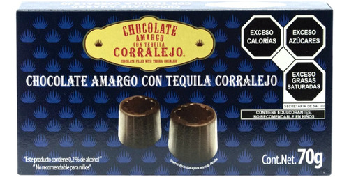 Chocolates Con Tequila Corralejo Caja De 70g La Suiza