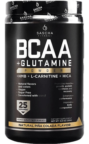 Sascha Fitness Bcaa 4:1:1 + Glutamine - 100% Sellado