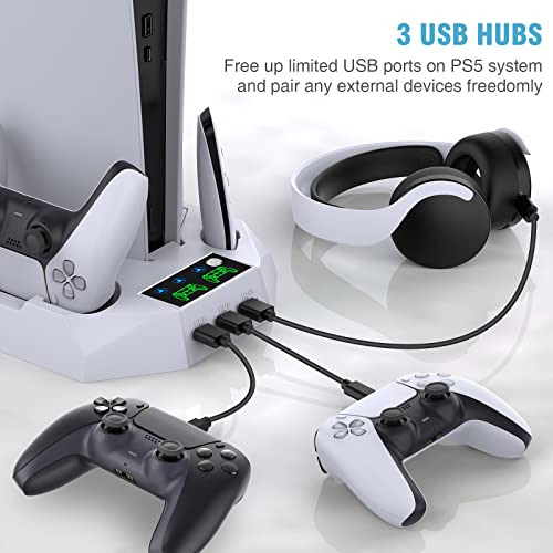 Pack Soporte Y Enfriador Para Ps5 Con Cargador Doble
