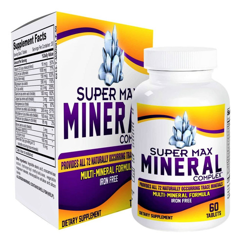 Suplemento Multimineral Supermax (sin Hierro) Con 72 Oligoel