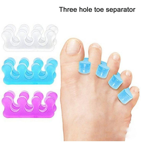 Separador Dedos E Espaçador De Silicone Manicure Pedicure