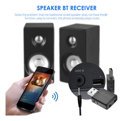 Receptor Inalámbrico Bt 5.0 O Adaptador Transmisor De Música