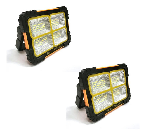 Foco Farol Led Solar  200w Camping  - Pack X 2 