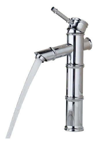 Imagen 1 de 9 de Grifería Monocomando Cascada Bamboo Alto Para Vanitory