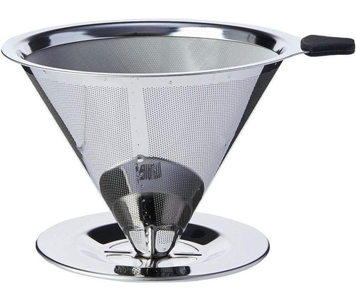 Imagem 4 de 6 de Kit Coador Pour Over Inox Bialetti+ Brinde Café Napoli 250g