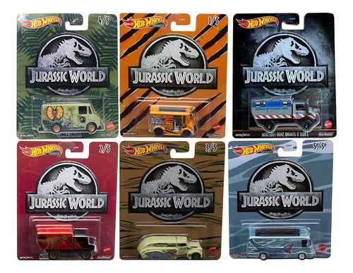 World Dino Cars Jurassic Dominion Beasts Con Vehículo De Din