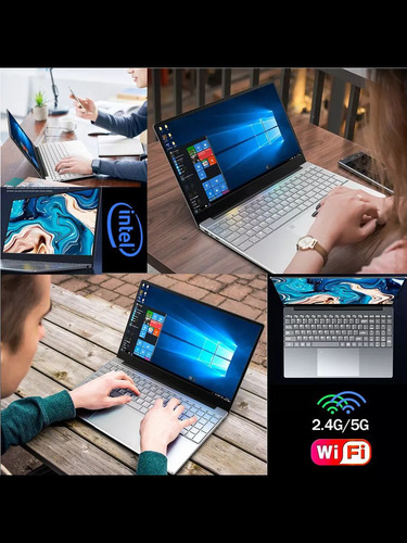 Más Popular Notebook 8gb Ram-512gb 15.6 Win11 Celeron N4000 Plateado