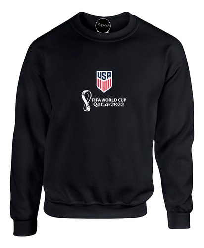 Buzo Saco Crewneck Copa Mundial Futbol Qatar Usa 2022