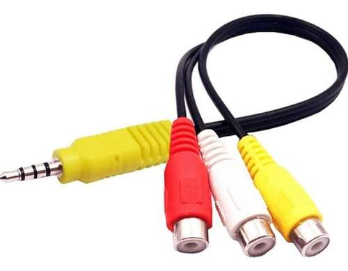 Cable Av 3,5mm A Rca Auxiliar A Video Y  Tv Box