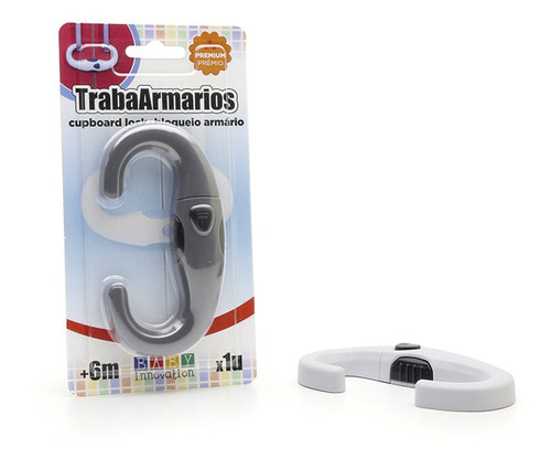 Imagen 8 de 8 de Traba Armarios Para Puertas Con Manijas - Baby Innovation