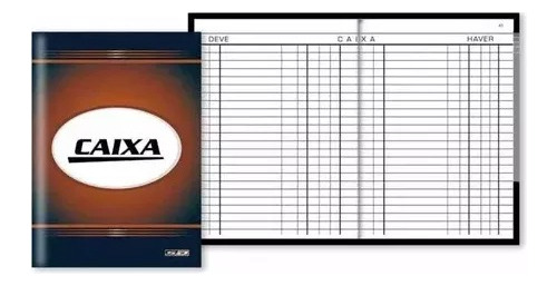 Livro Caixa Oficio Capa Dura 50 Fls Pequeno 154 X 216 Mm 1/4 Cor Verde
