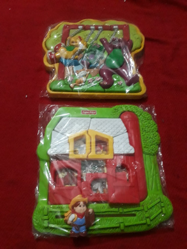 02 Rompecabezas De Barney Y De Fisher Price