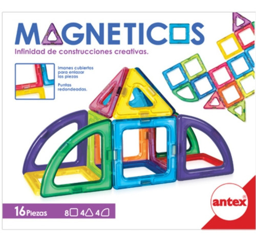 Magneticos 16 Piezas Plasticas Con Iman Antex Mundo Manias