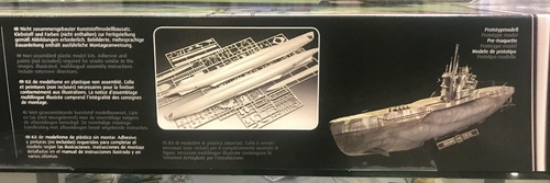 Submarino alemán Revell 05163 tipo Vii C/41 1/72 832 piezas
