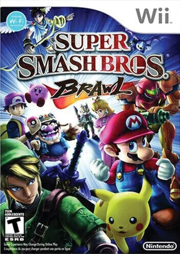 Super Smash Bros Brawl - Midia Fisica Nintendo Wii Novo