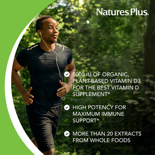 Suplemento Naturesplus Source Of Life Garden Vitamina D3-60