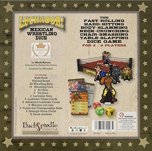 Juego De Lucha Mexicana Con Dados De Backspindle Games