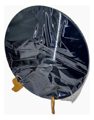 Espejo De Obsidiana Tezcatipocatl 20 Cm Con Base De Madera
