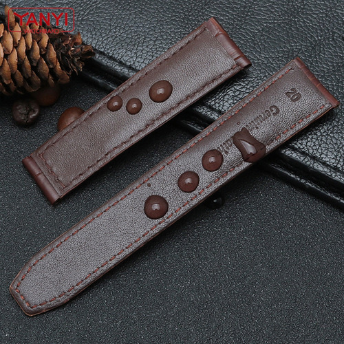 Para Maurice Lacroix Correas De Reloj De Cuero Genuino