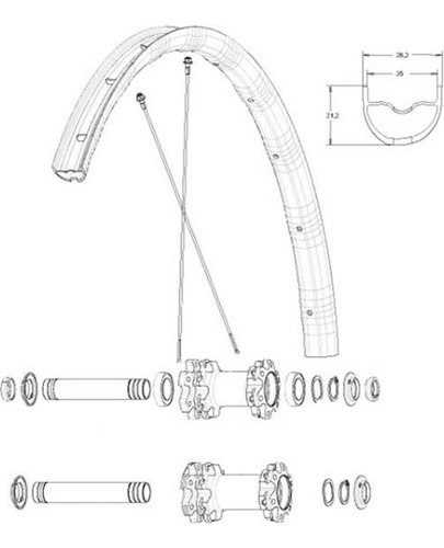 Raio Mavic Crossmax Elite/xa 29 294mm Preto