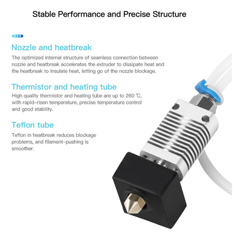 Kit De Extrusora Hotend Creality V2 Completamente Ensamblado