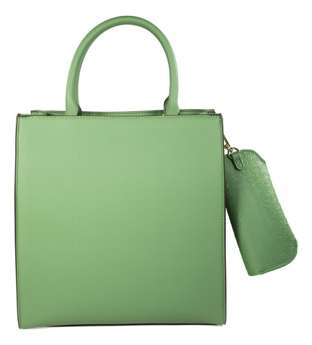 Bolsa Tote Cloe Para Mujer Con Porta Lentes Color Verde