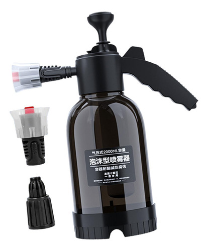 Pulverizador De Espuma A Presión Manual Para Coche, Negro