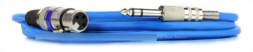 Cabo Para Microfone Xlr Fêmea X P10 Macho Preto 4m