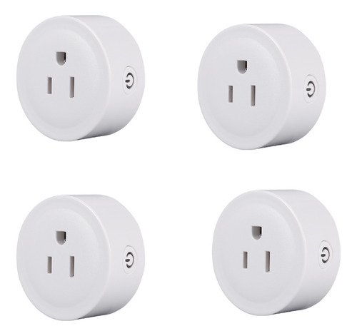 Enchufe Inteligente Wifi Smart Plug Con App 4 Uds