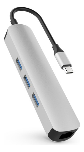 Hyper Hub Usb-c 6 En 1 De Drive Tube - Plata