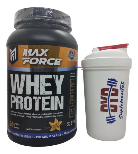 Whey Protein 1 Kg Maxforce + Shaker Dyd