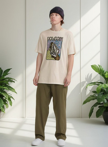 Polera Submerged Blanco Hombre Volcom