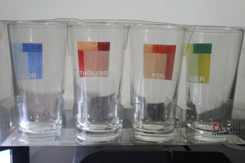 Vaso Ocean Glassuare  4 Diseños Diferentes