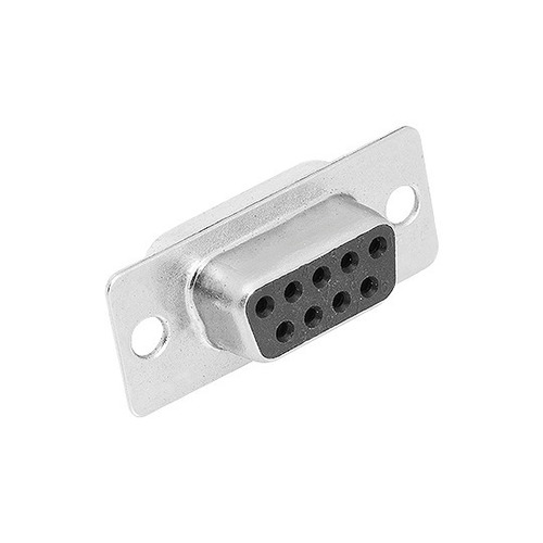 D-sub Para Solda Fio 180º Db9 Fêmea Kit Com 10 Peçs 31856