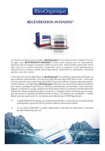Crema Regeneradora Intensiva Bleuorganique