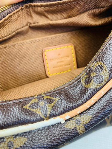 Bolso Luis Vuitton Marrón Oscuro Estampado Metal Marrón (Usado)