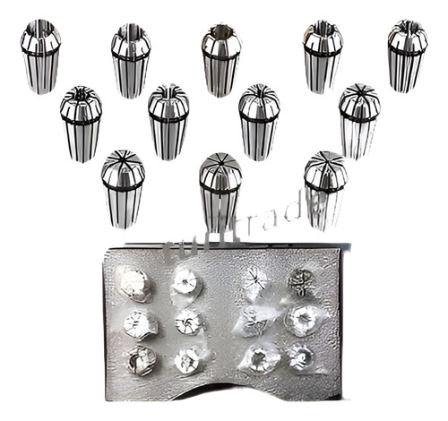 Nuevo 12pcs Er25 Spring Collet Set Para Fresado Cnc Torno He