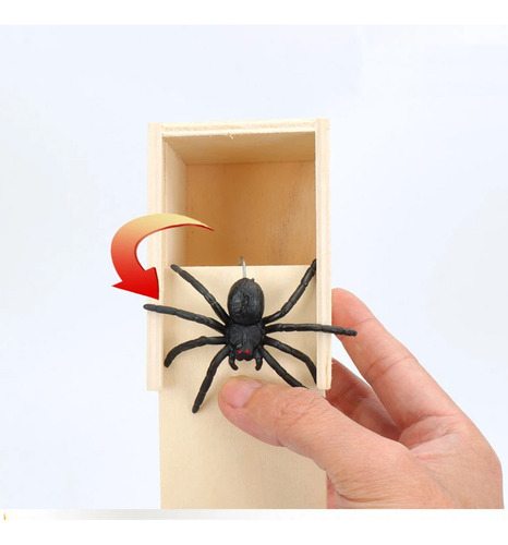 Juguete De Broma Creativa: Spider Surprise En Una Caja De Ma