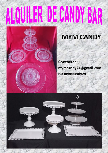 Alquiler De Bandejas Y Porta Torta Candy Bar