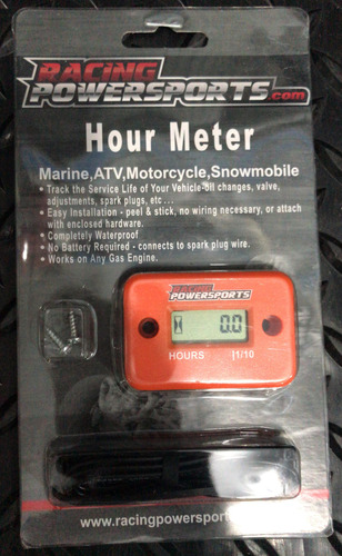 Reloj Cuenta Horas Racing Power Sport Motocross Cuatri Saiso Naranja