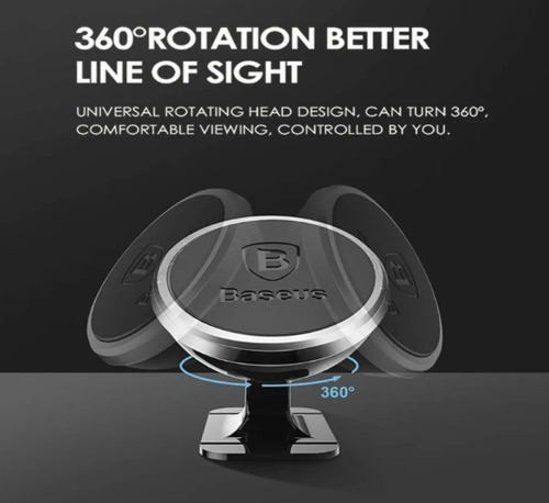 Soporte De Telefono Para Auto Magnetico Cuadrado 3m - Baseus