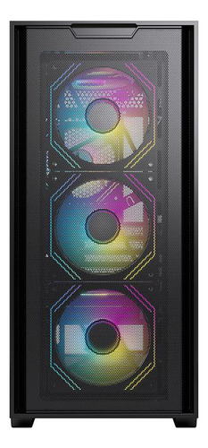 Gabinete Gamer Acegeek Xrader Mini, Mid-t Lat De Vidro Preto