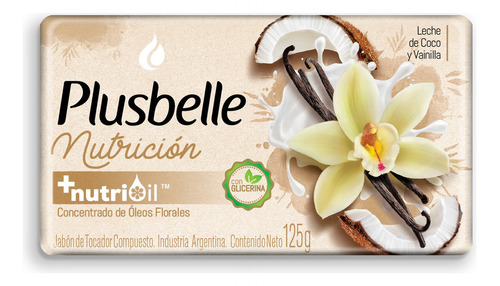 Jabón en barra Plusbelle Nutrición 125 g